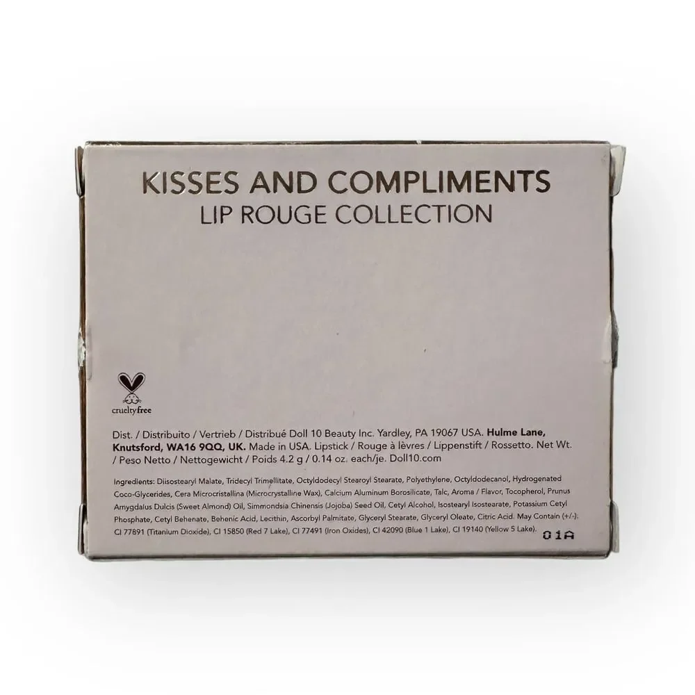 Doll 10 Beauty Kisses & Compliments Lip Rouge Collection NEW in Box